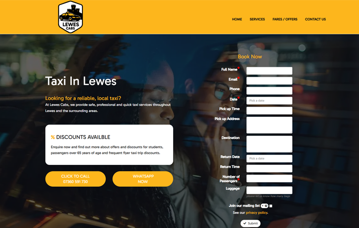 Reliable Taxi in Lewes | Airport Transfers & Local Rides