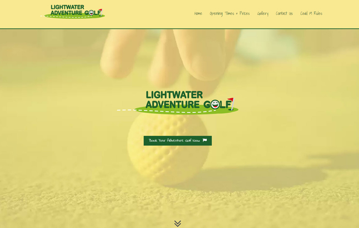 Website Design for Crazy Golf in Lightwater Surrey | Lightwater Adventure Golf