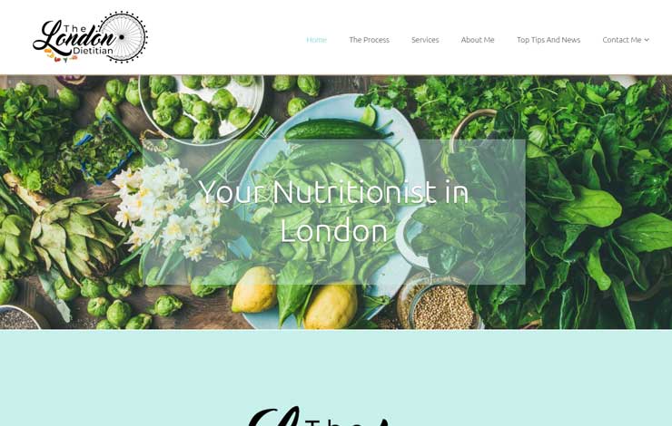 Website Design for Nutritionist in London | London Dietitian