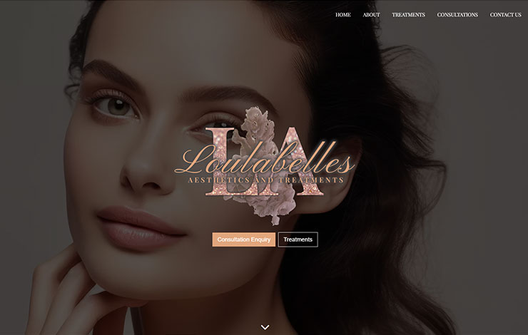Website Design for Beauty Treatments in Walsall | Loulabelles Aesthetics