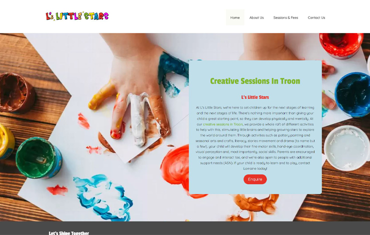 Creative Sessions in Troon | L’s Little Stars