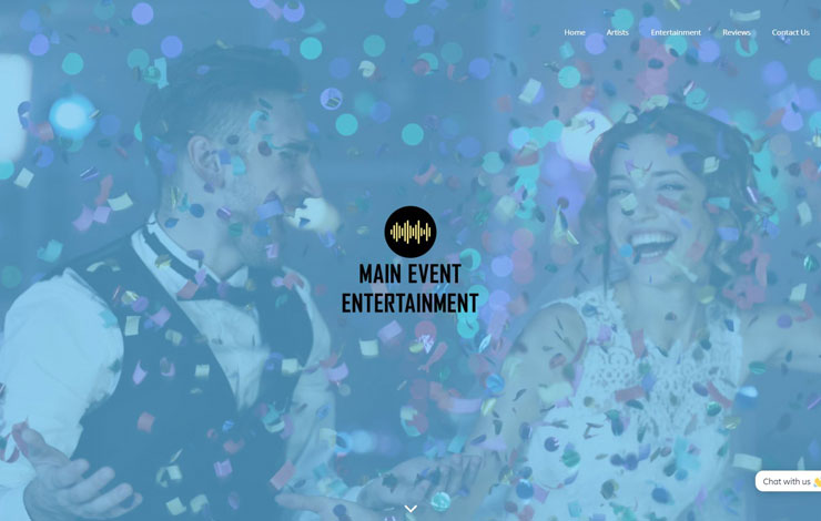 Website Design for Main Event Entertainment | Wedding Entertainment South West