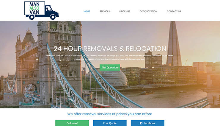 Man and van services in London UK | Removals