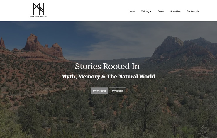 Website Design for Author Mark Hamm – Literary Fiction, Fantasy & Poetry Writer