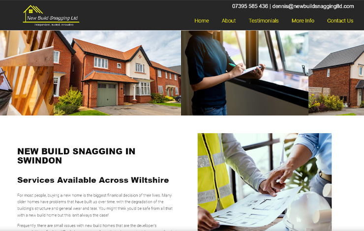 Website Design for New Build Snagging in Swindon | NBS Ltd