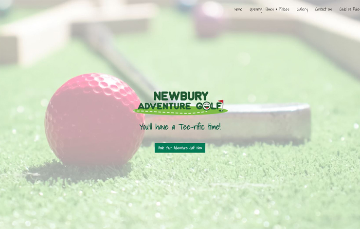 Website Design for Newbury Adventure Golf | Crazy golf in Newbury