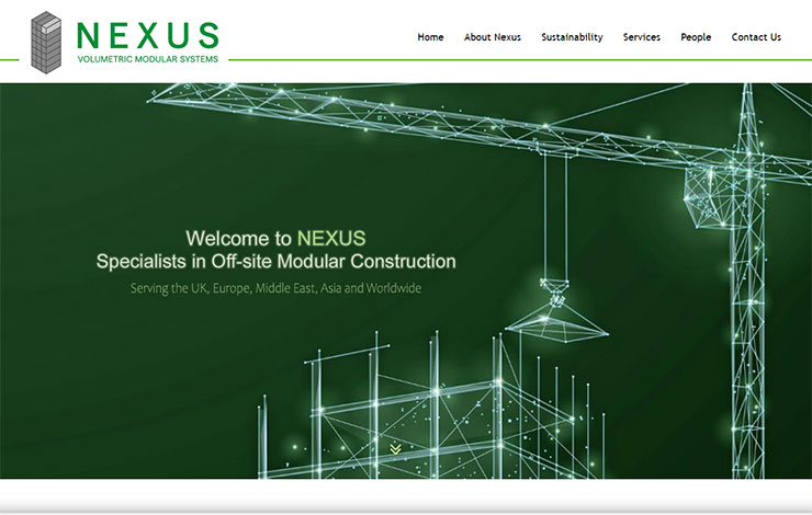 Website Design for Modular Construction | Nexus Volumetric