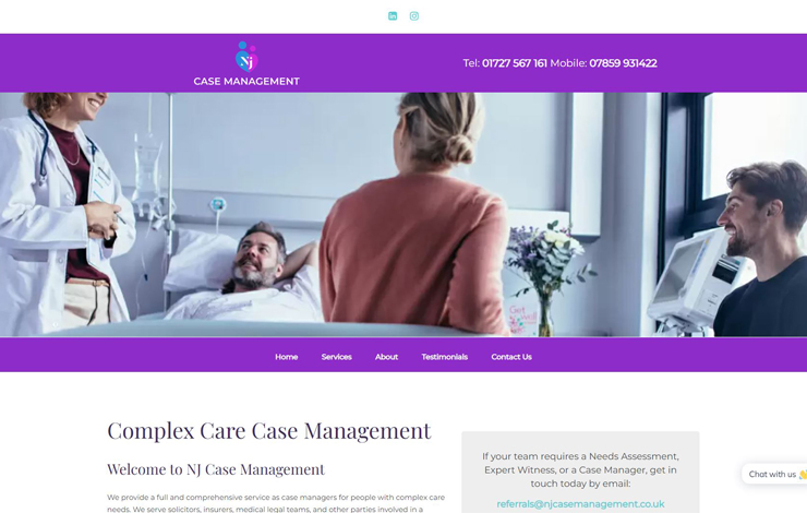 Website Design for Complex Care Case Management | NJ Case Management