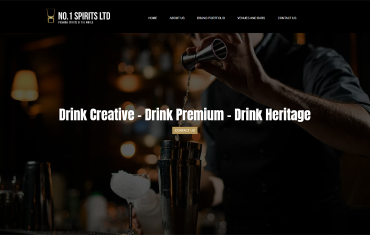 Website Design for V-One Vodka | Premium Organic Polish Vodka
