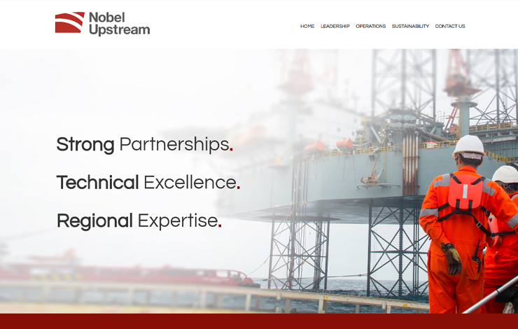 Website Design for Nobel Upstream | Nobel Oil E&P (UK) Ltd