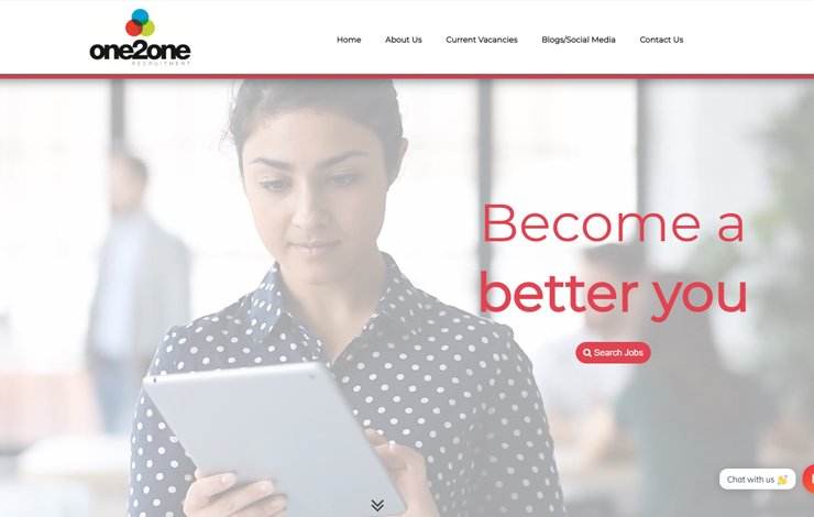 Website Design for one2one Specialists | Recruitment Agency in Northampton