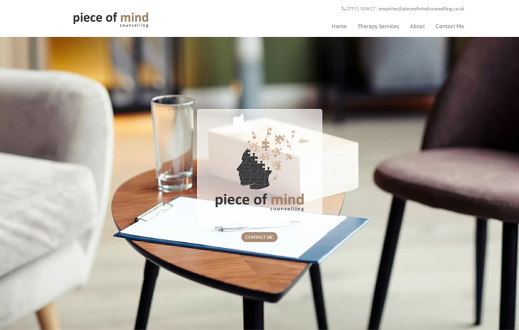 Website Design for BACP Counselling in Liverpool Street | Piece of Mind