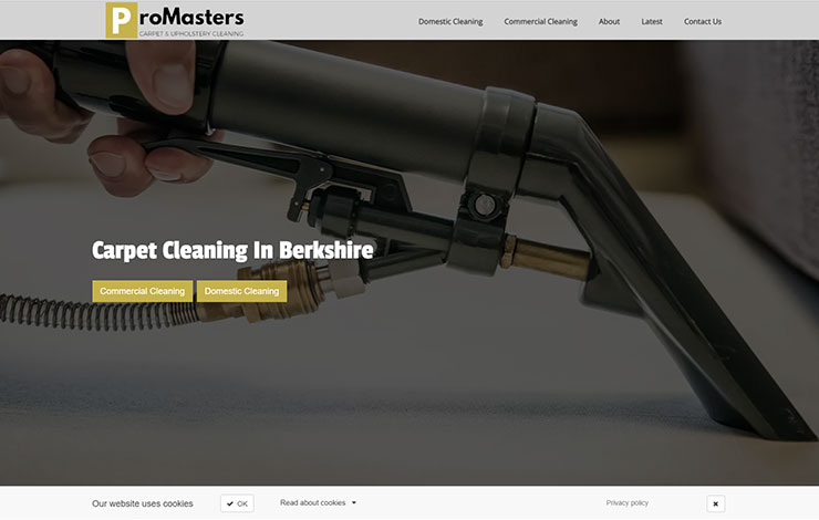 Website Design for Carpet Cleaning in Berkshire | ProMasters