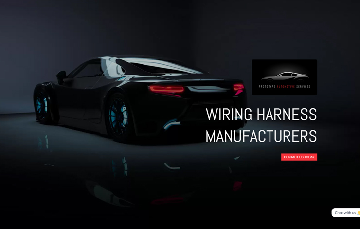 Website Design for Wiring Harness Manufacturers | Prototype Automotive Services