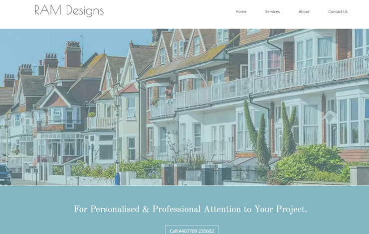 Website Design for Architect in Wandsworth | RAM Designs
