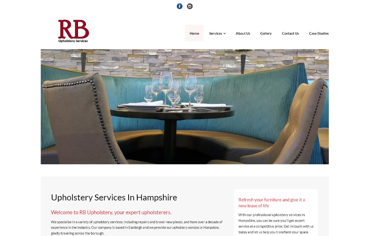 Upholstery Services in Hampshire | RB Upholstery