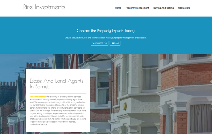 Estate and Land Agents in Barnet | Rire Investments