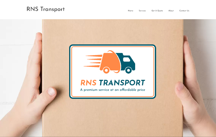 Website Design for Couriers in Corby | RNS Transport Ltd