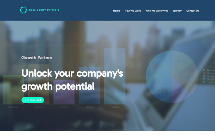 Website Design for Growth Partner | Rose Equity Partners
