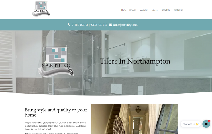 Website Design for Tilers in Northampton | S.A.B Tiling
