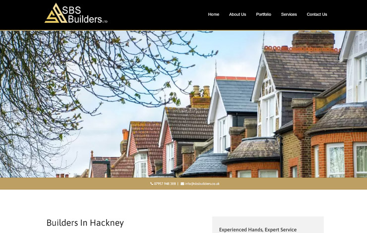 Website Design for Builders in Hackney | SBS Builders Ltd