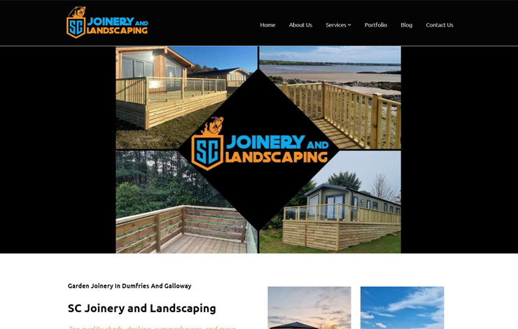 Website Design for Garden joinery in Dumfries and Galloway