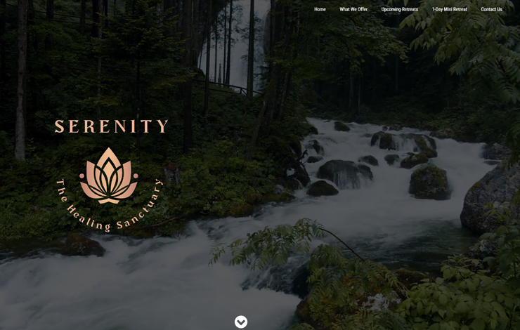 Website Design for Mindfulness Retreats | Serenity, The Healing Sanctuary