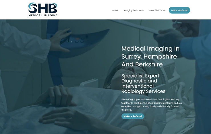 Website Design for Medical Imaging in Surrey | SHB Medical Imaging