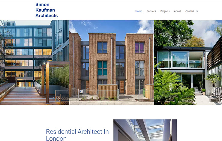 Website Design for Architect in London | Simon Kaufman Architects