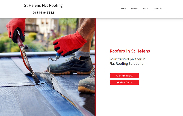 Website Design for Roofers in St Helens | St Helens Flat Roofing