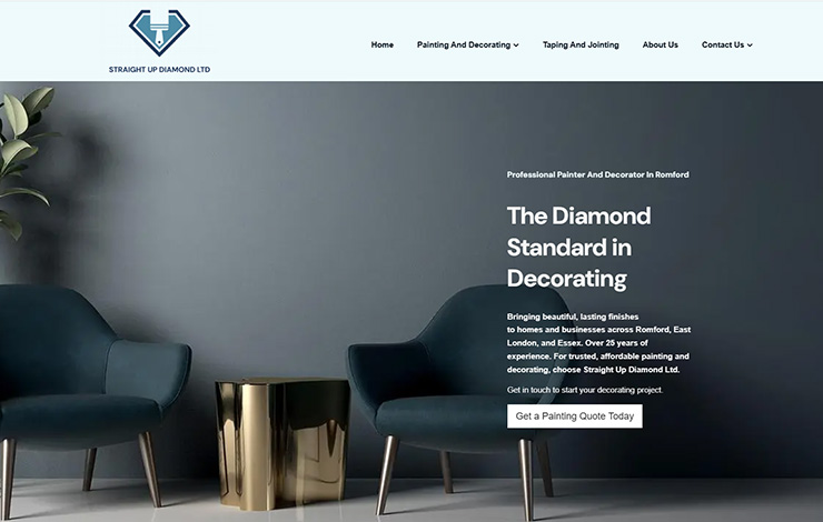 Website Design for Painter and Decorator in Romford | Professional Decorating Services