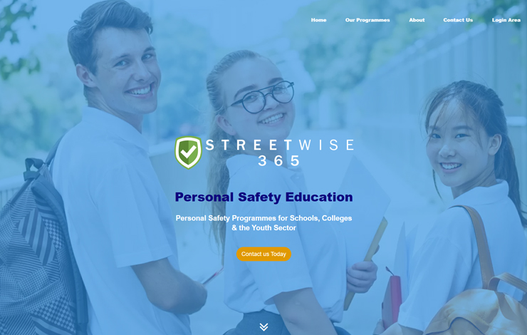 Website Design for Personal safety education | Streetwise365