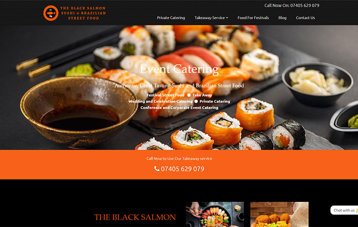 The Black Salmon | Event Catering | Sushi and Brazilian Food