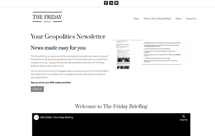 Geopolitics newsletter | The Friday Briefing