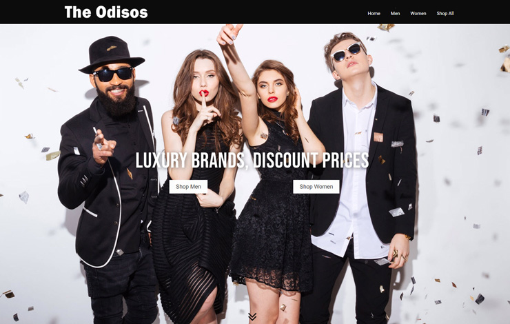 Website Design for Online retailer | Luxury brands discount prices | The Odisos