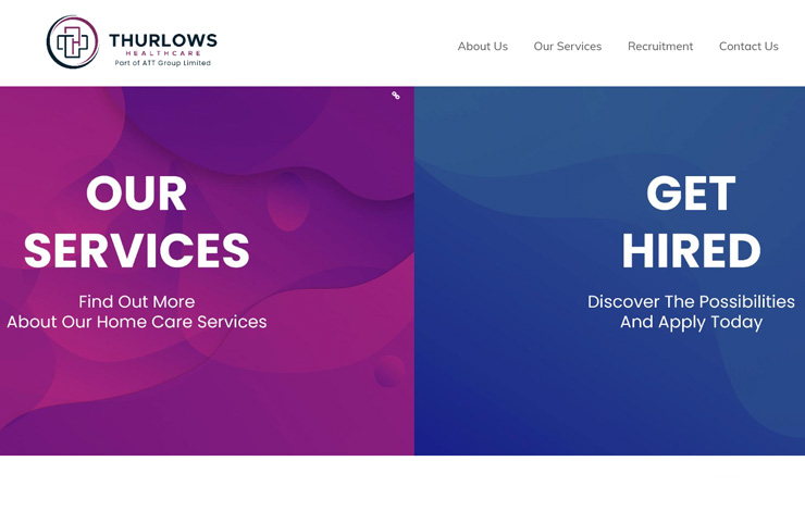 Website Design for Home Care in Nottingham | Thurlows Healthcare
