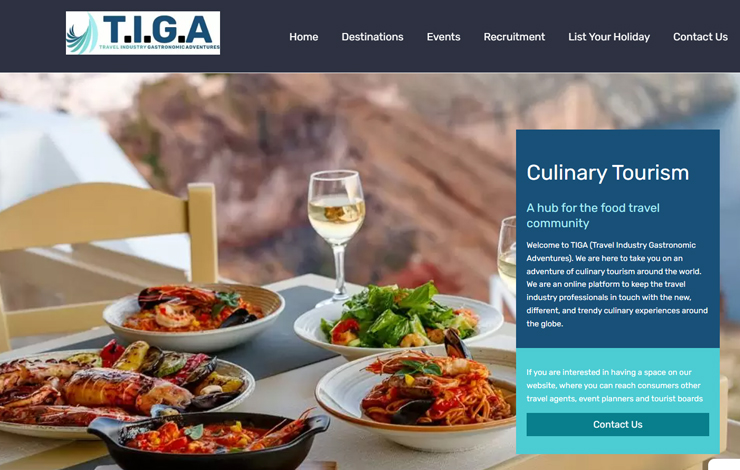 Website Design for Culinary tourism | TIGA