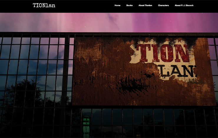 Website Design for Welcome To TIONlan | Fantasy Series by P. J. Slucock