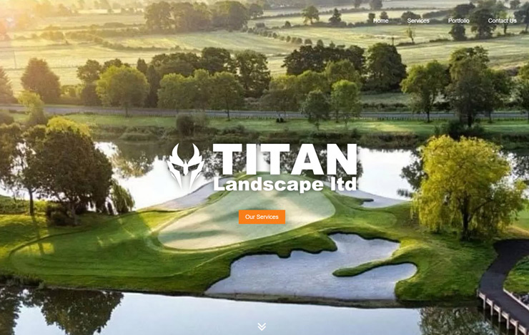 Website Design for Golf course construction UK | Titan Landscape Ltd.