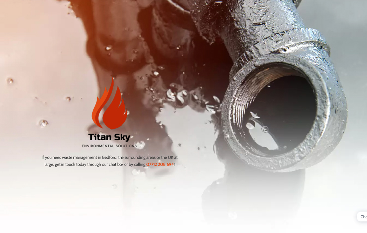 Website Design for Waste Management Bedford | Titan Sky | Home