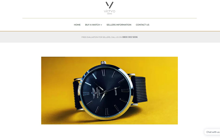 Website Design for Home | Vichro | Certified Pre-owned Luxury Watches