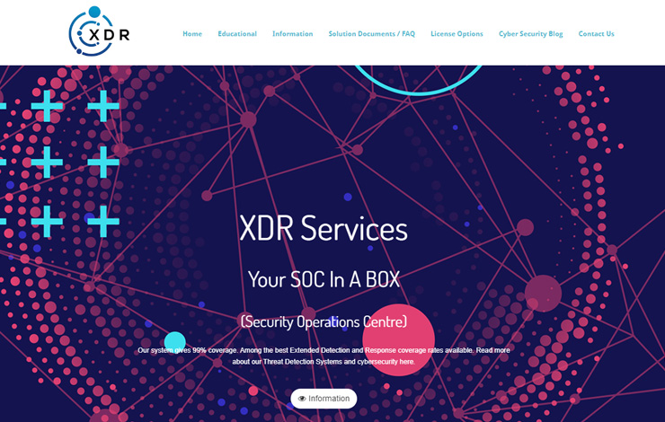 Website Design for Security operations centre | XDR Services