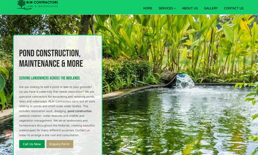 Website of the Week: RLW Contractors Every week our design team choose the one website that they feel deserves the coveted title of 'Website of the Week'