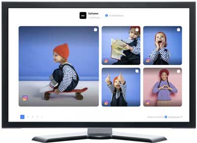 Add your Instagram galleries. update Instagram and your website changes automatically.
