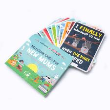 Funny new parent milestone cards